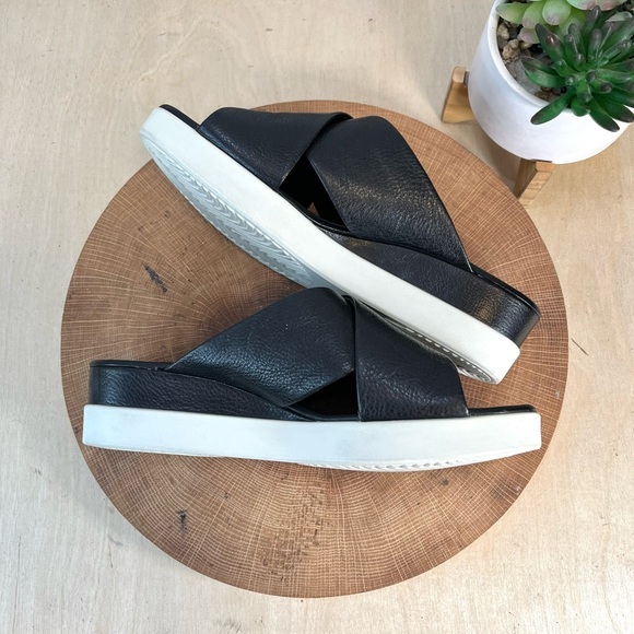 Ecco Touch Plateau Sandals in Black Leather Size  37 - Picture 4 of 16